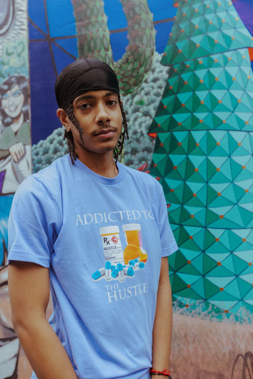 COLDWORLD " ADDICTED TO THE HUSTLE " TEE