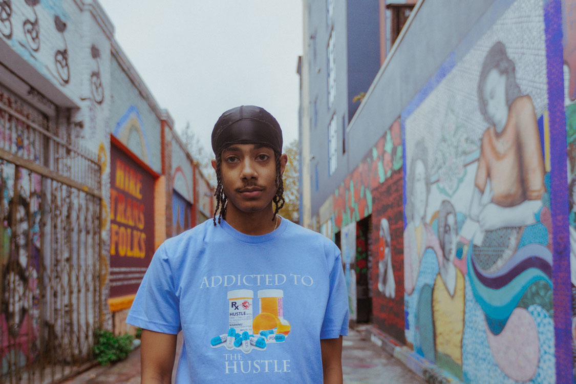 COLDWORLD " ADDICTED TO THE HUSTLE " TEE